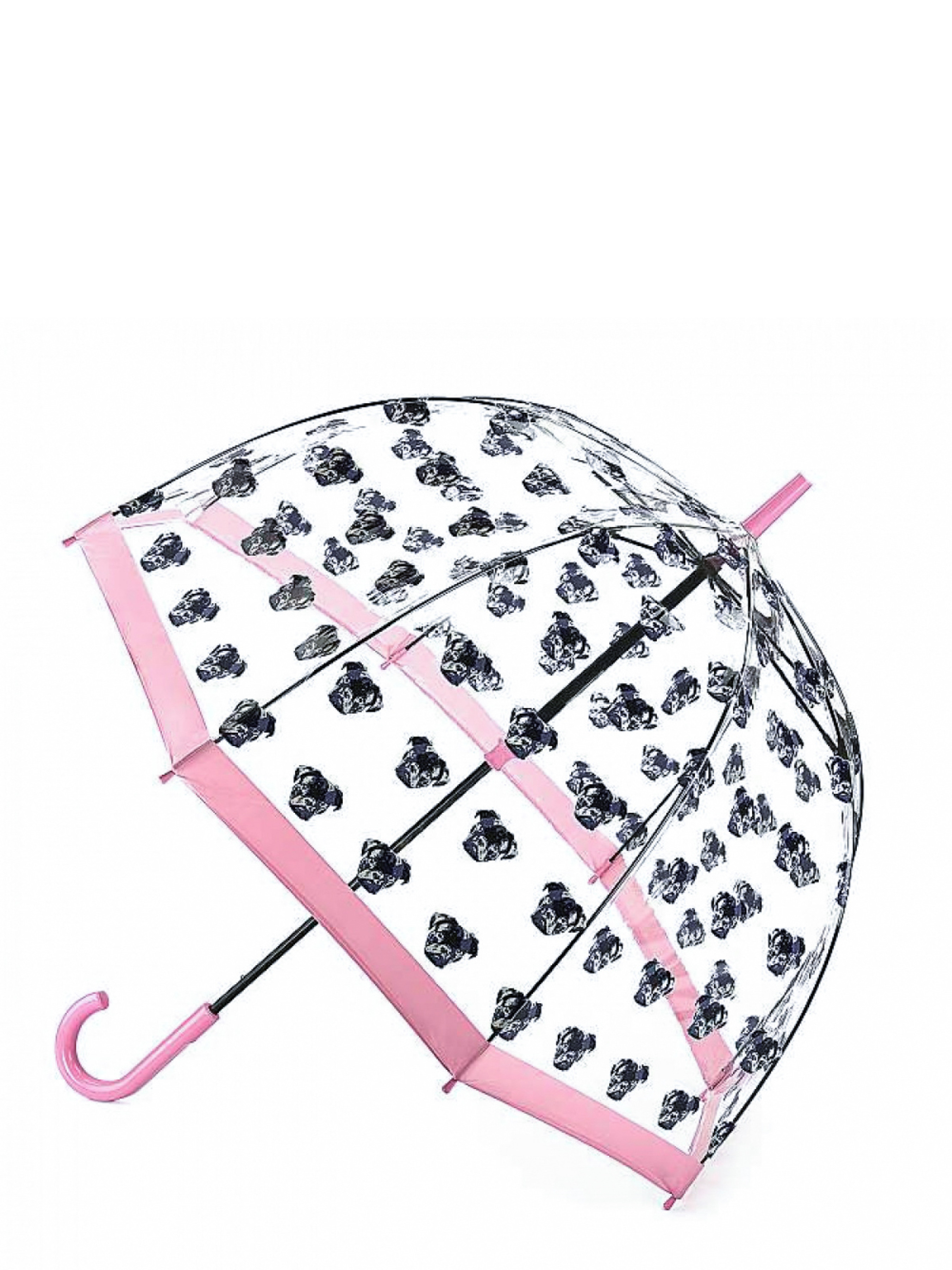 Fulton Umbrellas Birdcage-2 Парасолька-тростина (1521) Жіноче колір - Рожевий/чорний матеріал - Полівінілхлорид (ПВХ)