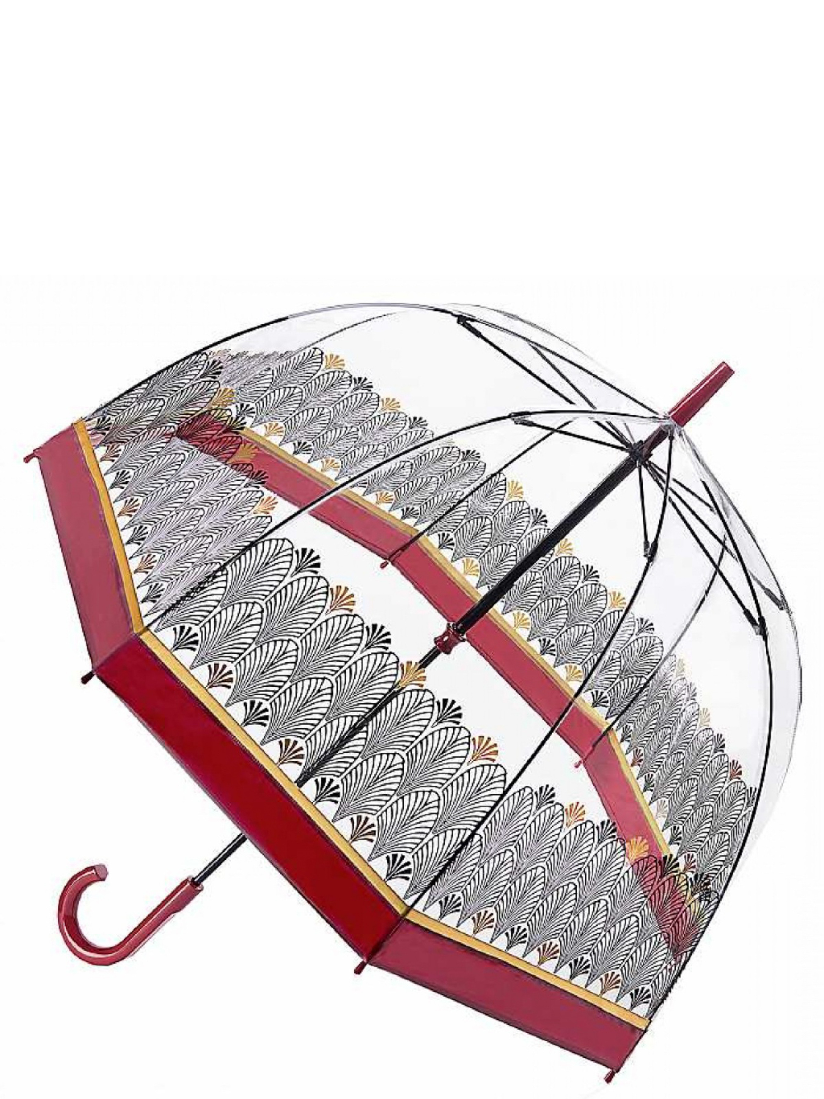 Fulton Umbrellas Birdcage-2 Парасолька-тростина (5211) Жіноче колір - Червоний матеріал - Полівінілхлорид (ПВХ) Fulton Umbrellas - купити в Україні