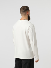 Лонгслив Ейсік Оверсайз модель LonhslivMolochnyi Фото