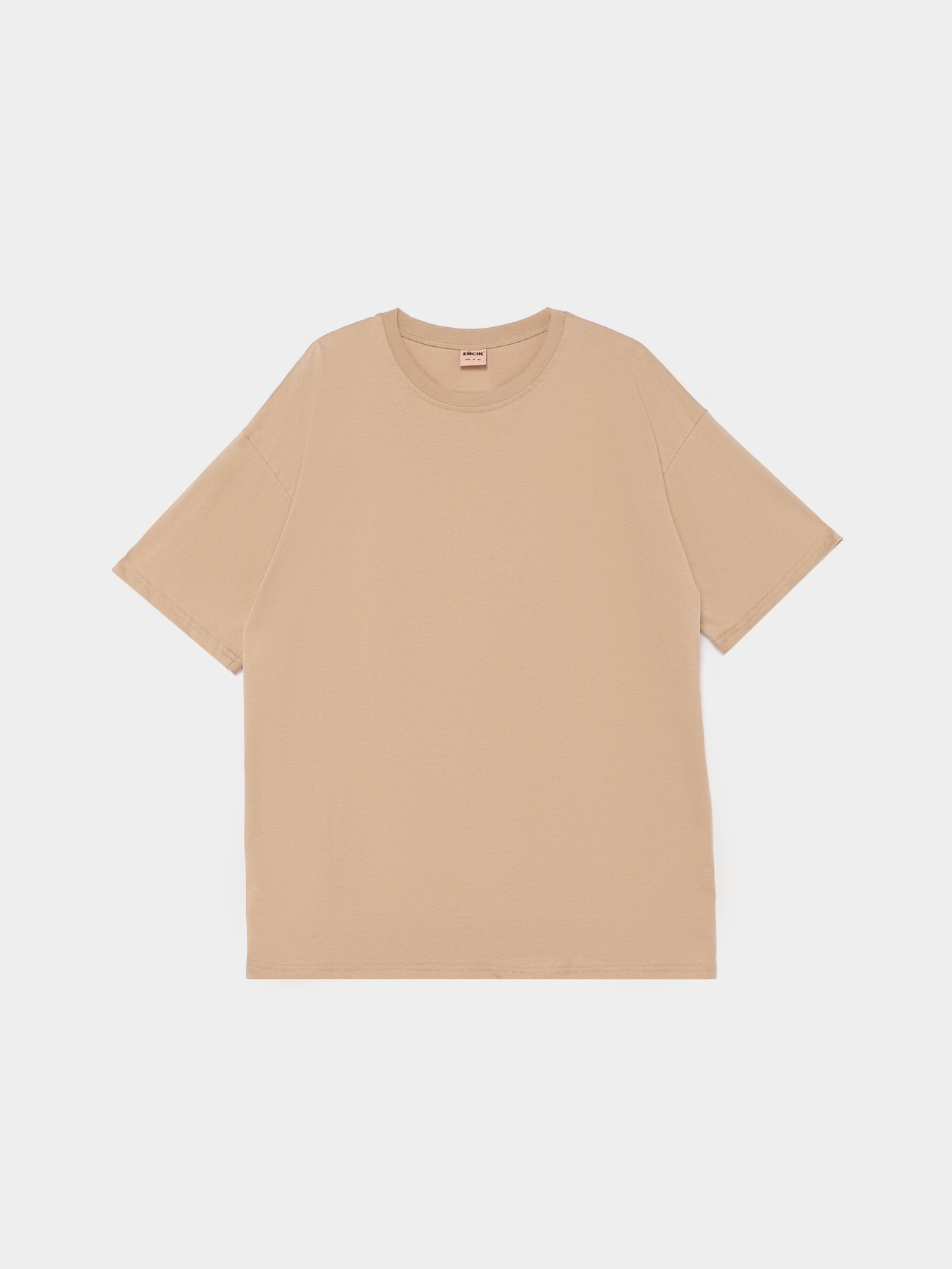 Футболка Ейсік Оверсайз модель Svitlo-Koruchnevyi Фото