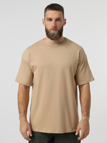 Футболка Ейсік Оверсайз модель Svitlo-Koruchnevyi Фото