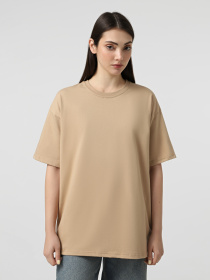 Футболка Ейсік Оверсайз модель Svitlo-Koruchnevyi Фото