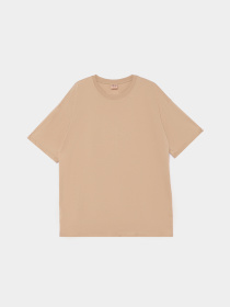 Футболка Ейсік Оверсайз модель Svitlo-Koruchnevyi Фото