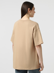 Футболка Ейсік Оверсайз модель Svitlo-Koruchnevyi Фото