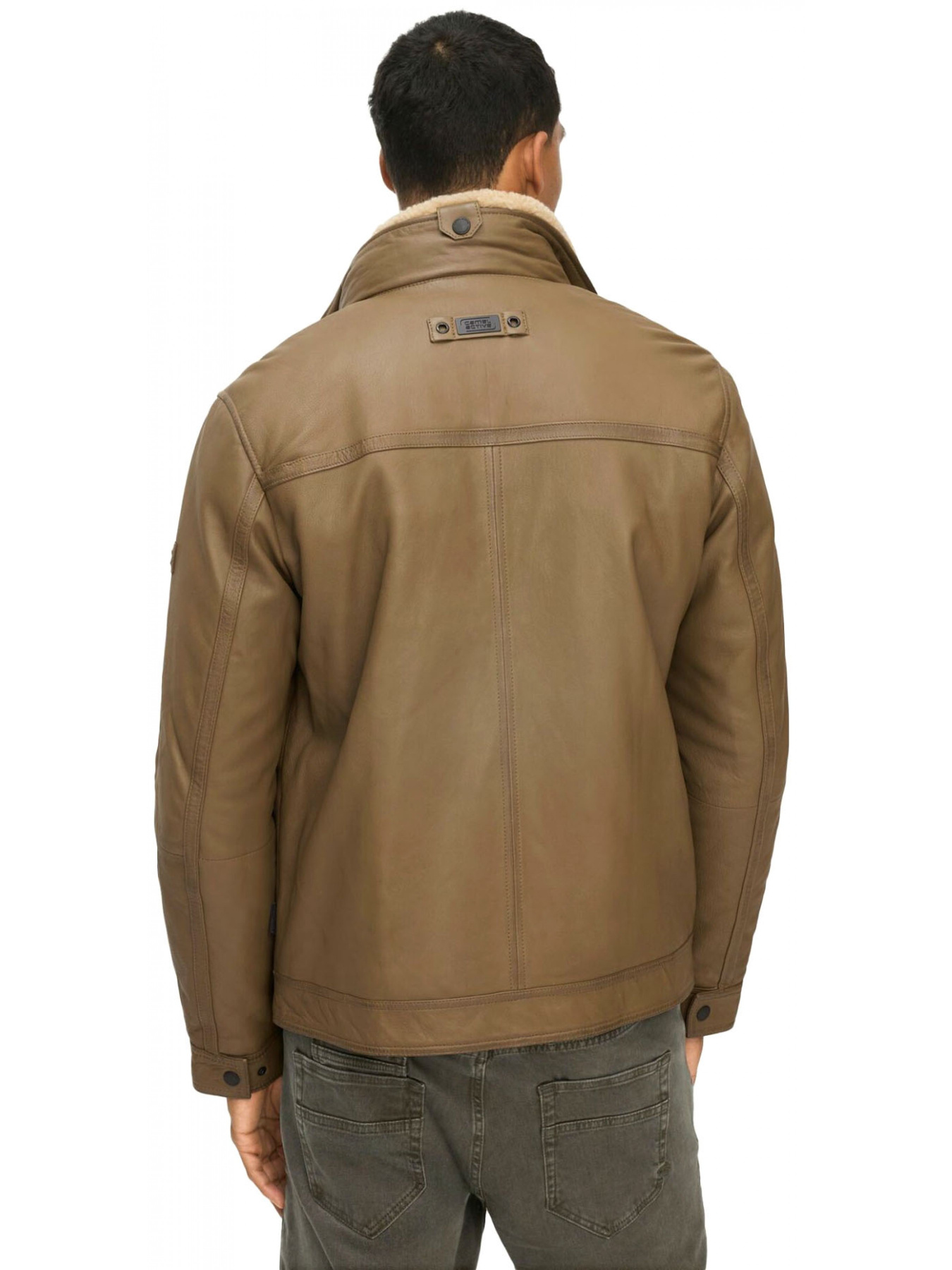 Зимняя куртка Camel Active Leather fieldjacket модель 431150-6L35-16 Фото