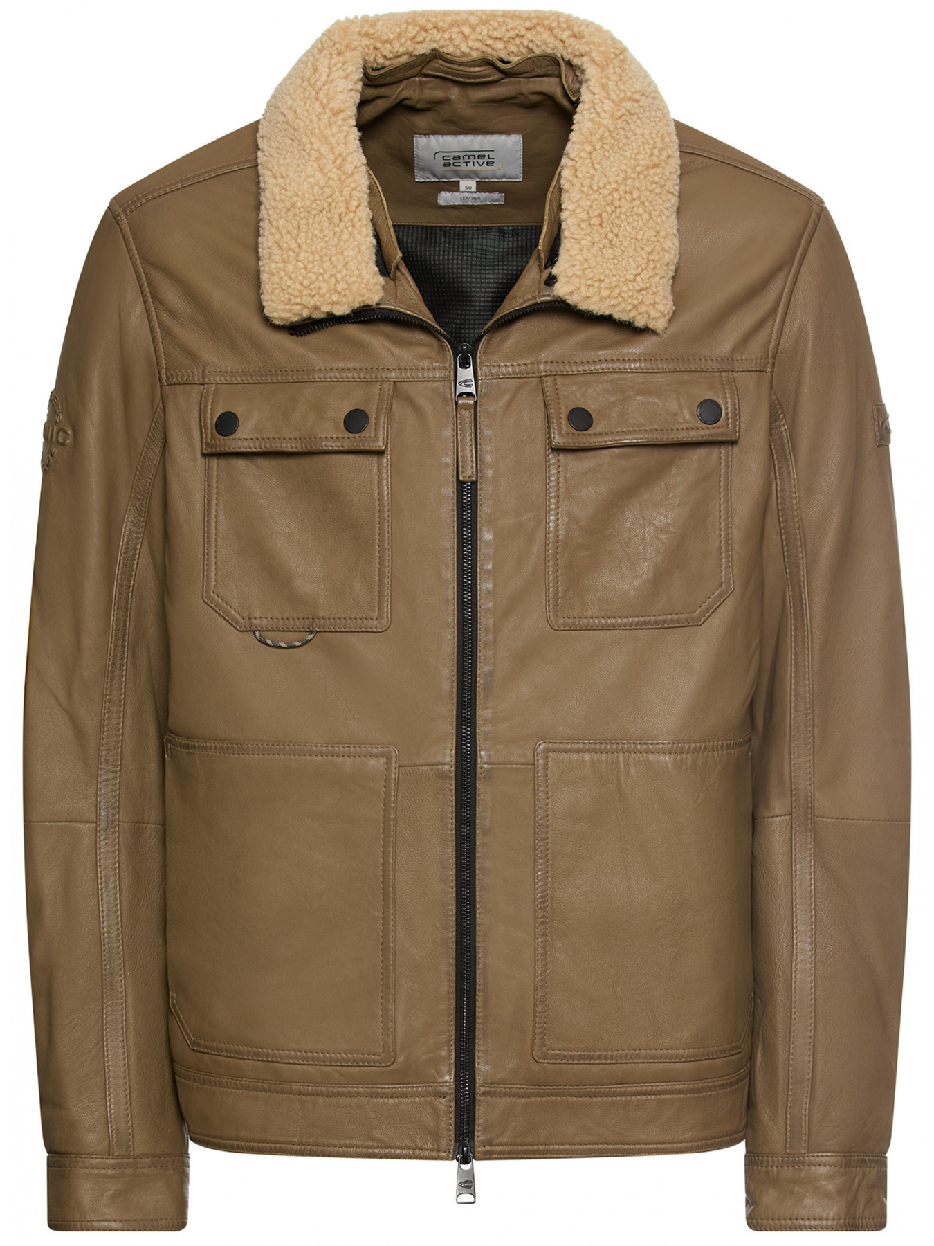 Зимняя куртка Camel Active Leather fieldjacket модель 431150-6L35-16 Зимняя куртка Camel Active Leather fieldjacket модель 431150-6L35-16 Фото