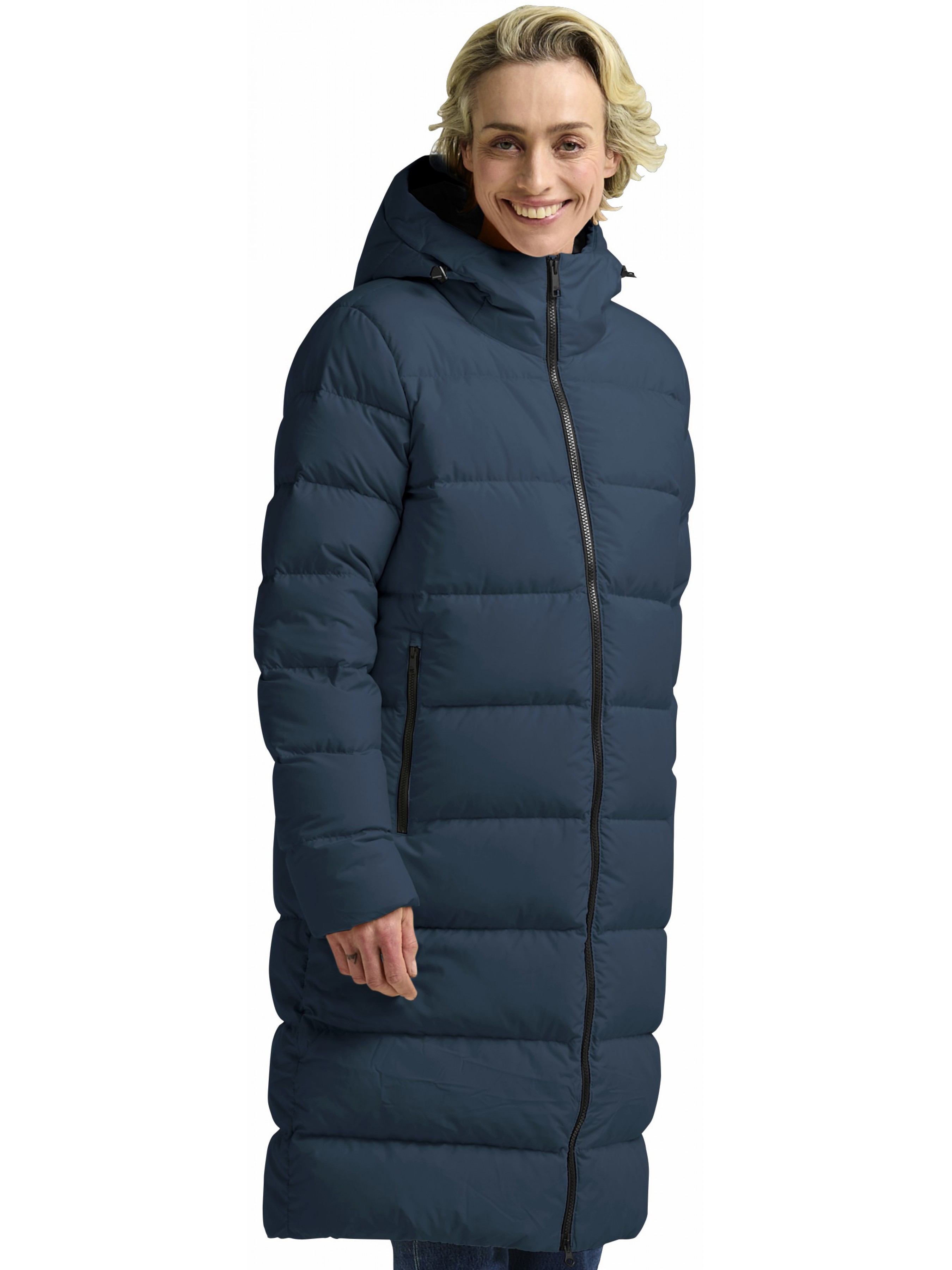 Жіночий Пуховик Jack Wolfskin Frozen palace coat w rds (076ee7d5-71ee-11f0-ad15-0050568cbfcf) колір синій, матеріал поліестер