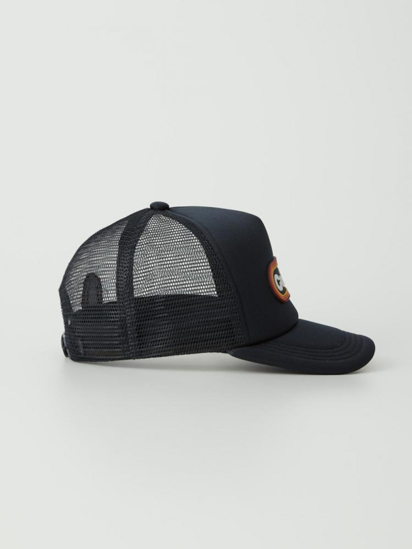 Мужская кепка с сеткой с ретро аппликацией синяя модель 10042194 Фото