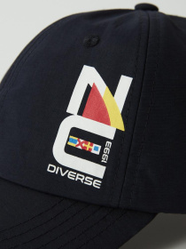 Мужская кепка с принтом с регулировкой размера синяя модель 10042198 Фото