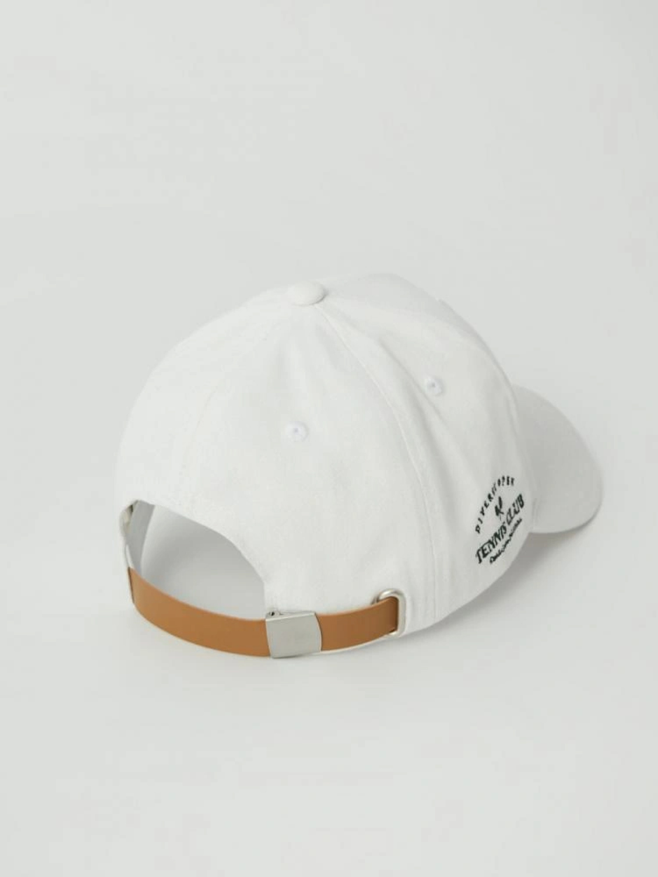 Мужская кепка с вышитыми элементами Tennis Club белая модель 10042512 Фото