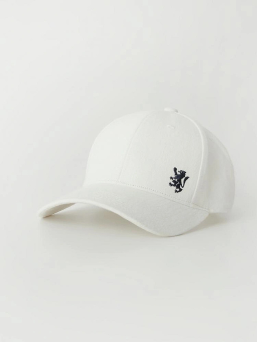 Мужская кепка классическая белая модель 10045151 Фото