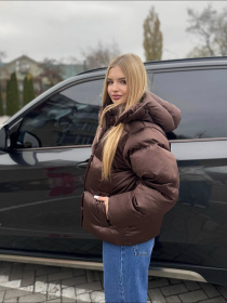 Зимовий жіночий пуховик модель Stacy-T-Gracia-BRN Зимовий жіночий пуховик модель Stacy-T-Gracia-BRN Фото