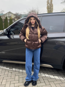 Зимовий жіночий пуховик модель Stacy-T-Gracia-BRN Зимовий жіночий пуховик модель Stacy-T-Gracia-BRN Фото