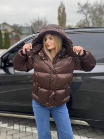 Зимовий жіночий пуховик модель Stacy-T-Gracia-BRN Зимовий жіночий пуховик модель Stacy-T-Gracia-BRN Фото