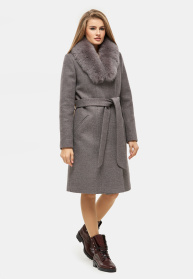 Пальто з утеплювачем Danna модель 1311BRN Фото