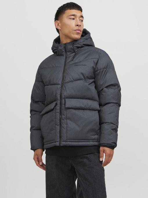 Күрткелер мен тондар JACK & JONES үлгі 12238849_DarkGreyMelange Фото