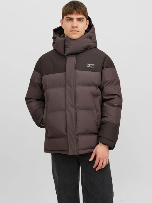 Күрткелер мен тондар JACK & JONES үлгі 12238881_ChocolateBrown Фото