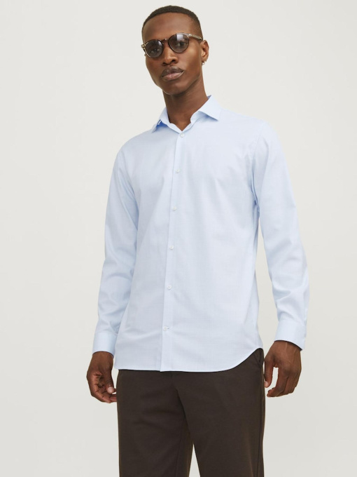 Рубашки JACK & JONES модель 12260639_ChambrayBlue Фото