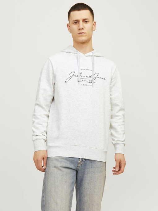 Худи и свитшоты JACK & JONES модель 12256838_WHITEMELANGE Фото