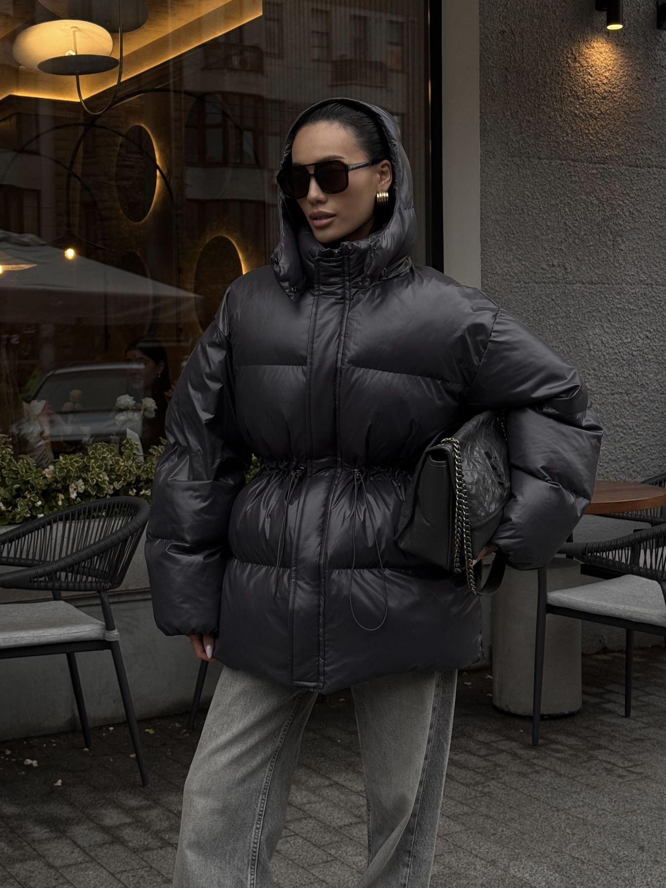 Пуховик Jadone Fashion модель Aic_grafit Фото