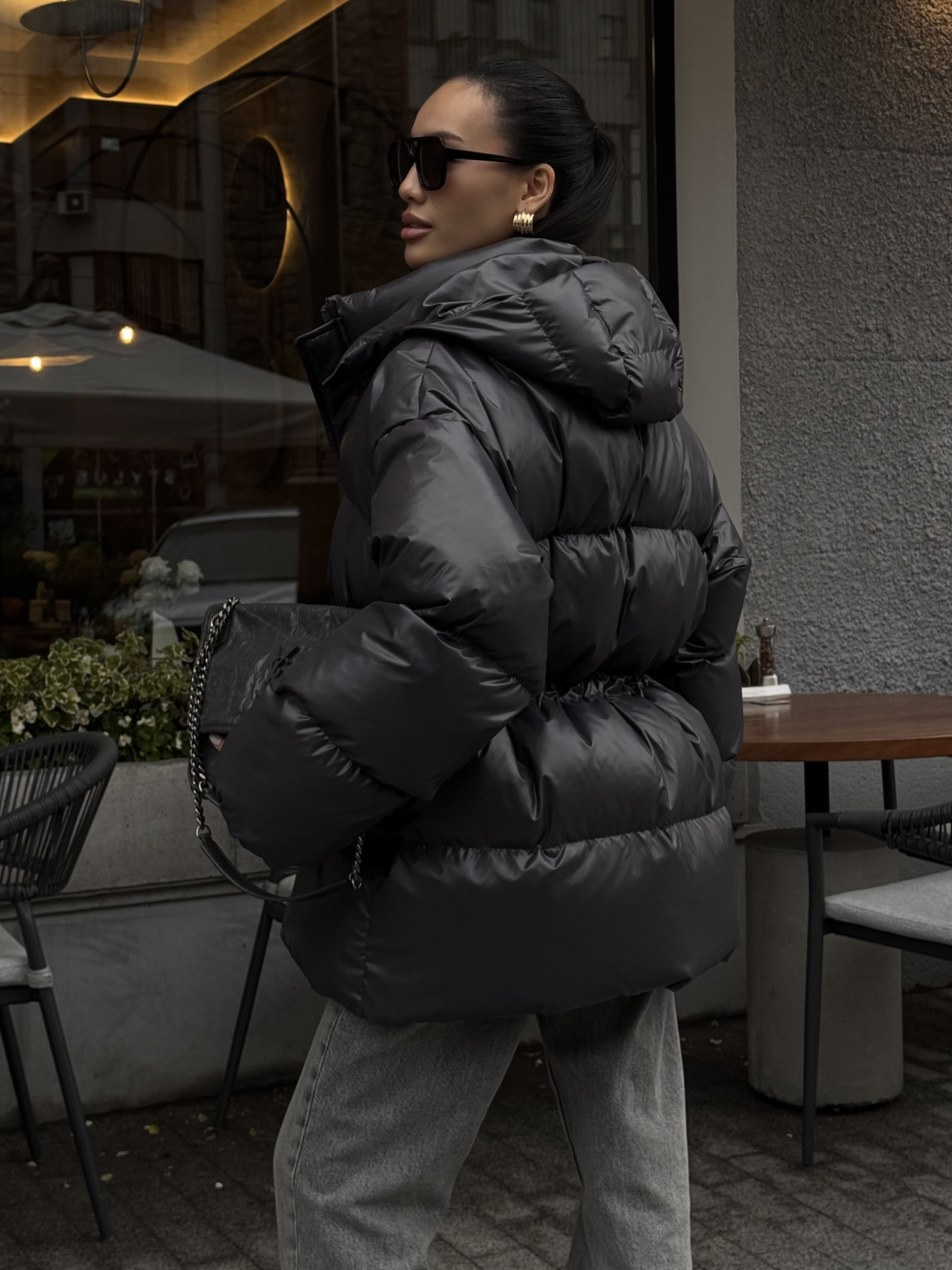 Пуховик Jadone Fashion модель Aic_grafit Фото