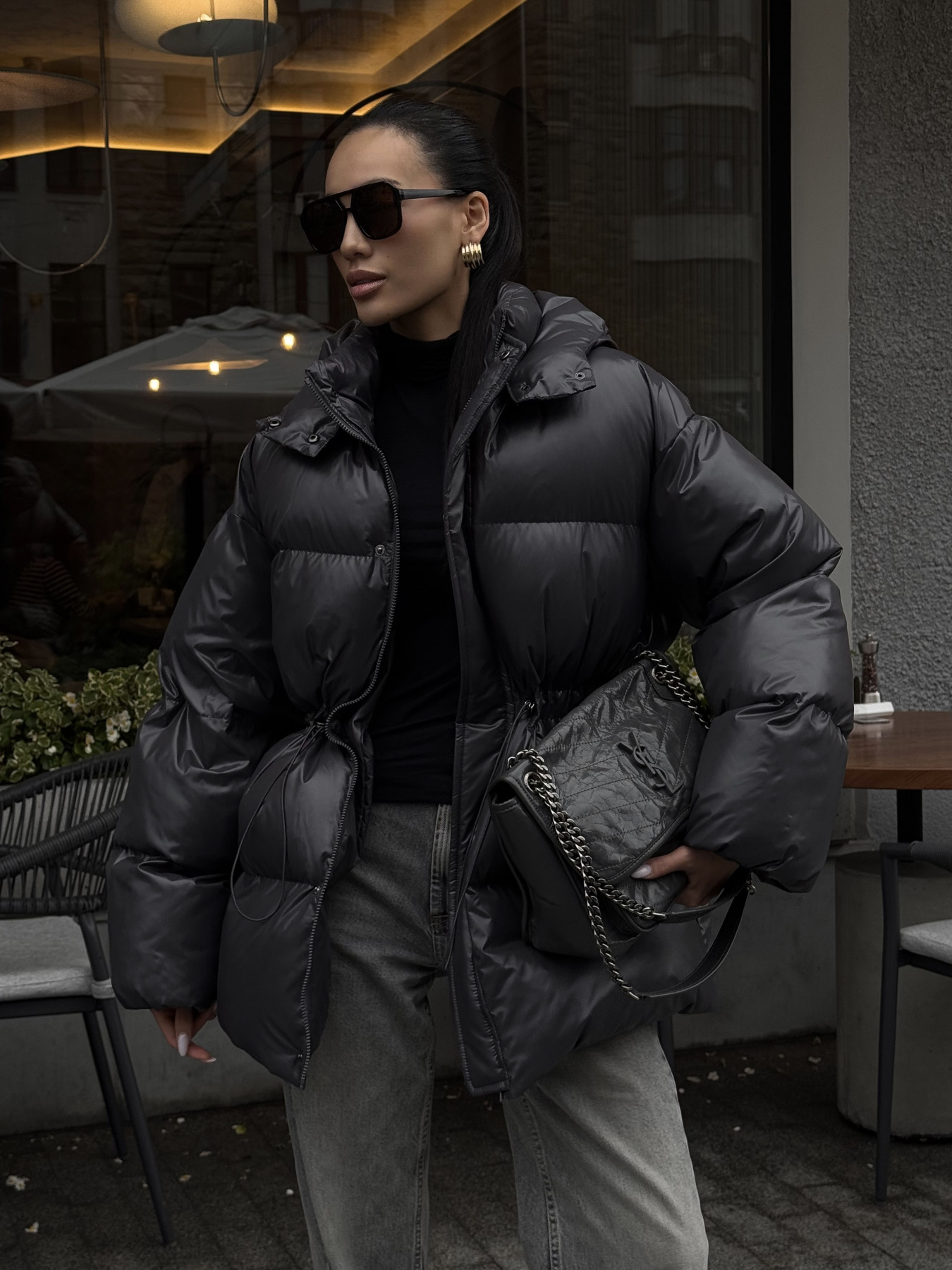 Пуховик Jadone Fashion модель Aic_grafit Фото