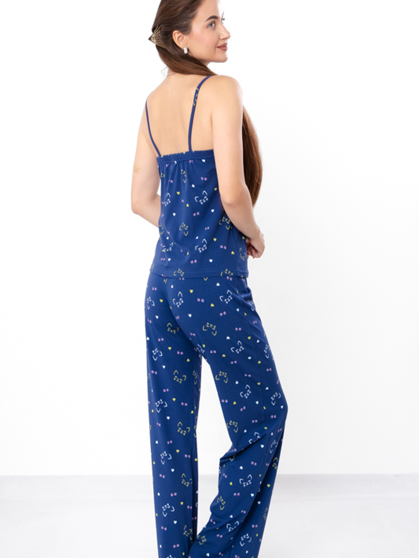 Домашний костюм Носи своє модель 8447-043-kicq-chornilxno-sinj Домашний костюм Носи своє модель 8447-043-kicq-chornilxno-sinj Фото