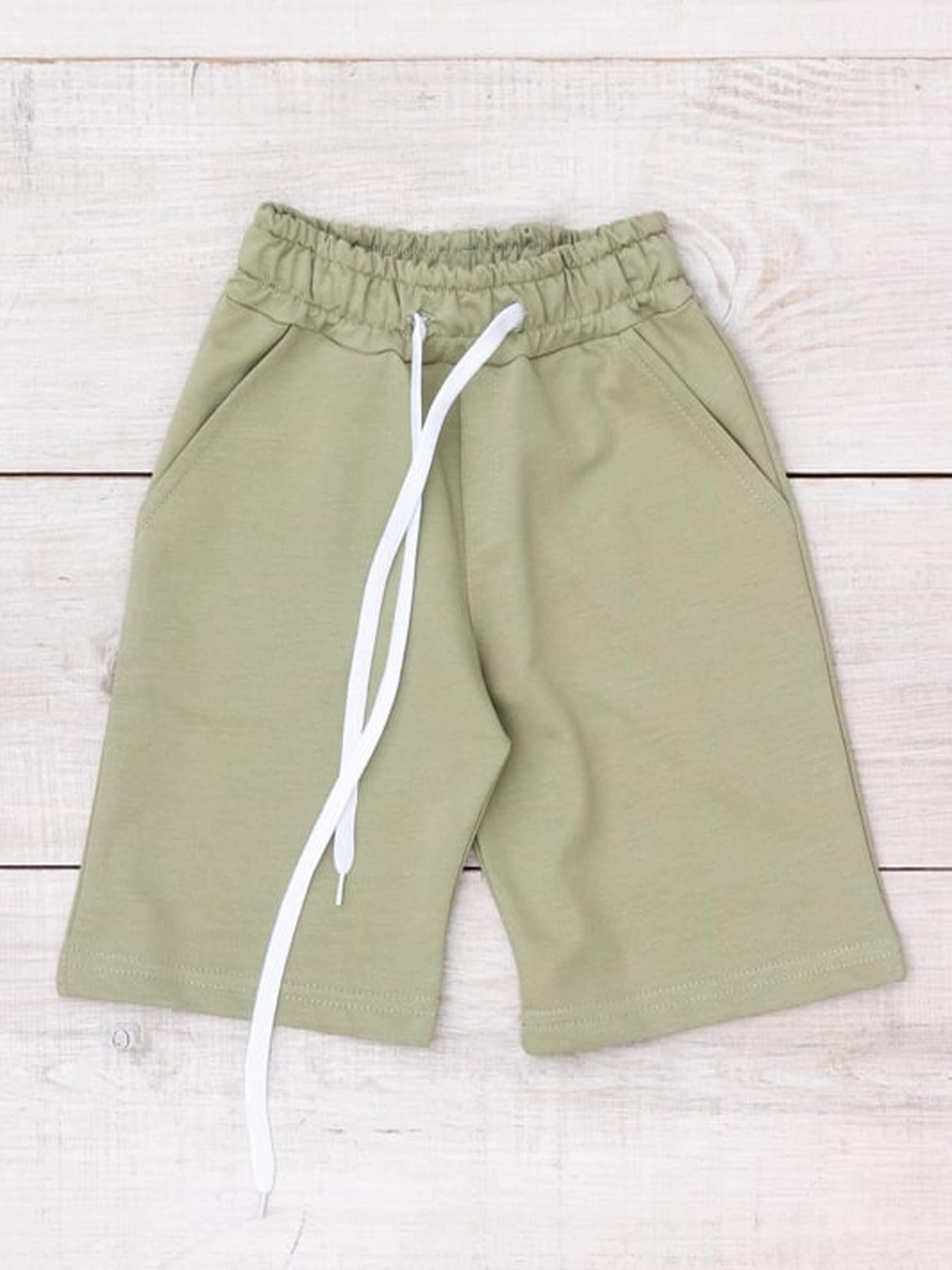 Бавовняні Дитячі Повсякденні шорти Носи своє  (6208-057-olivkovo-srij) колір оливковий