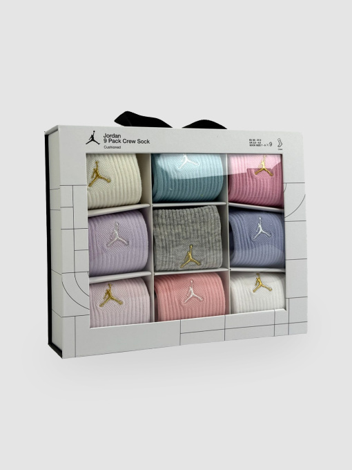 Носки и гольфы Jordan Jdn Holiday 9Pk Crew Gift Box модель BJ0810-782 Фото