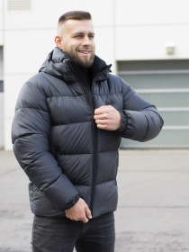 Чоловіча зимова куртка модель 51-V-graphite Фото