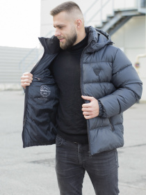 Чоловіча зимова куртка модель 51-V-graphite Фото