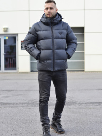 Чоловіча зимова куртка модель 51-V-graphite Фото