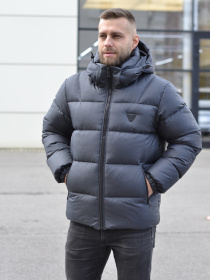 Чоловіча зимова куртка модель 51-V-graphite Фото