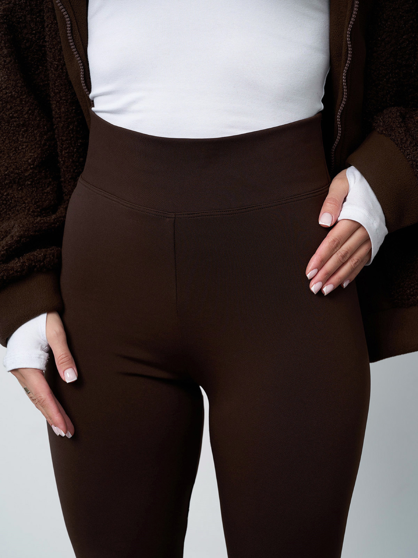 Леггинсы ISSA Plus модель 4499_темно-коричневый Фото