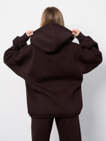 Худи ISSA Plus модель 14923K_темно-коричневый Худи ISSA Plus модель 14923K_темно-коричневый Фото