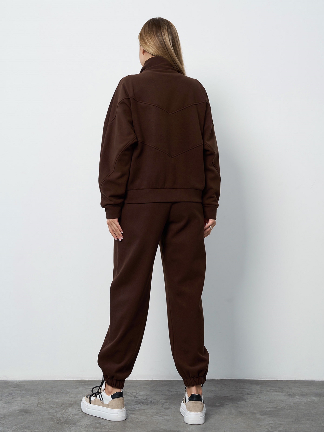 Спортивный костюм ISSA Plus модель 15379_темно-коричневый Фото