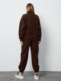 Спортивный костюм ISSA Plus модель 15379_темно-коричневый Фото