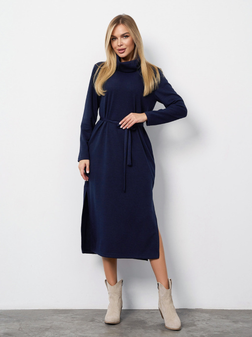 Платье миди ISSA Plus модель 15400_темно-синий Фото