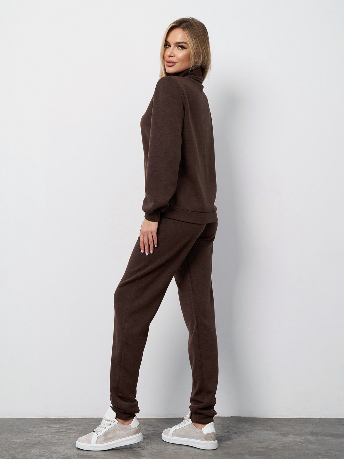 Костюм ISSA Plus модель 15401_темно-коричневый Фото