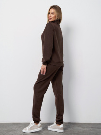 Костюм ISSA Plus модель 15401_темно-коричневый Фото