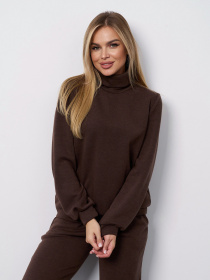 Костюм ISSA Plus модель 15401_темно-коричневый Фото