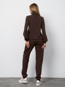 Повсякденний костюм ISSA Plus модель 15401_темно-коричневый Фото