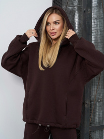 Спортивний костюм ISSA Plus модель 15402_темно-коричневый Спортивний костюм ISSA Plus модель 15402_темно-коричневый Фото