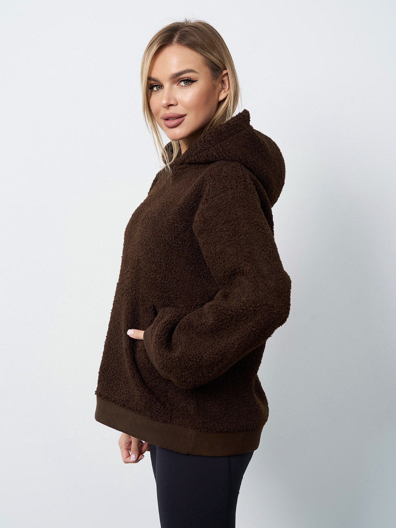 Худи ISSA Plus модель 15403_темно-коричневый Фото