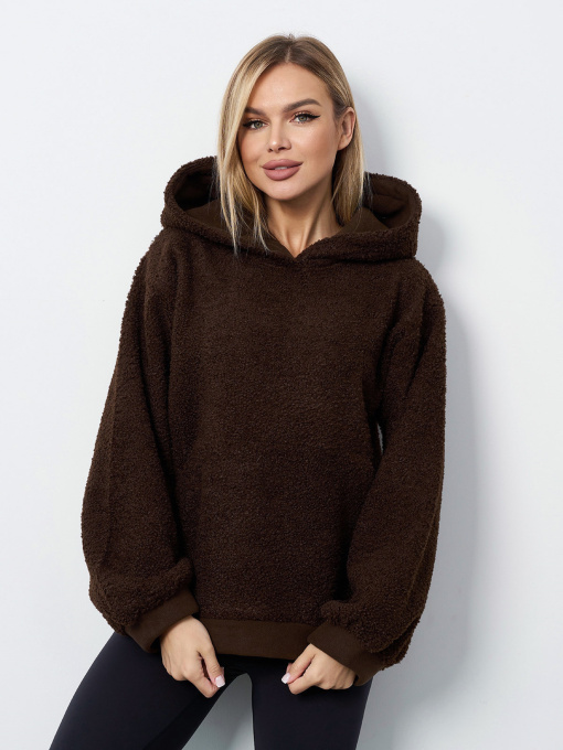Худі ISSA Plus модель 15403_темно-коричневый Фото