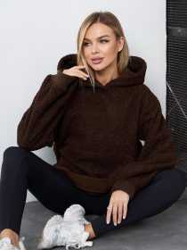 Худі ISSA Plus модель 15403_темно-коричневый Фото
