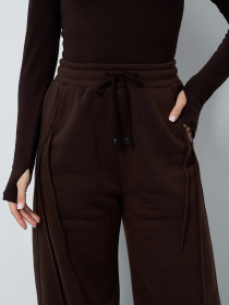 Повседневные штаны ISSA Plus модель 15405_темно-коричневый Фото