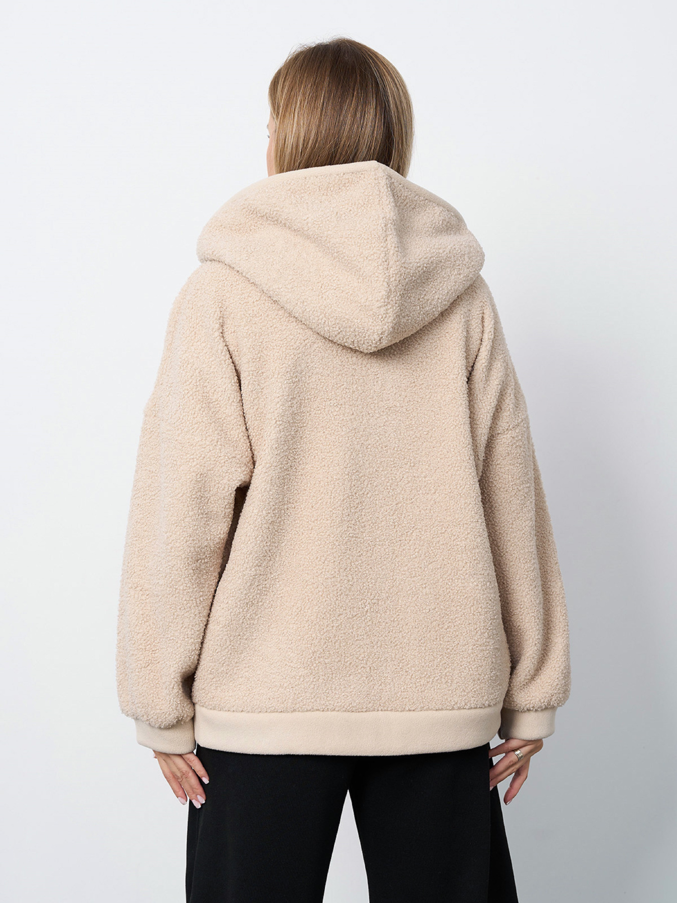 Худі ISSA Plus модель 15407_светло-бежевый Худі ISSA Plus модель 15407_светло-бежевый Фото