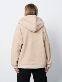 Худі ISSA Plus модель 15407_светло-бежевый Худі ISSA Plus модель 15407_светло-бежевый Фото