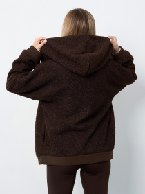 Худи ISSA Plus модель 15407_темно-коричневый Фото